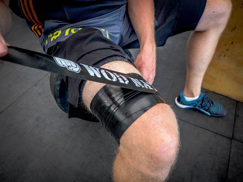 WOD نايشون أربطة خيط تنظيف الأسنان من وود نيشن - عبوة واحدة باللون الأسود الثقيل - شريط ضغط وخيط ضغط للتعافي والحركة - معدات تمرين التفاف العضلات والتمدد - Image 3